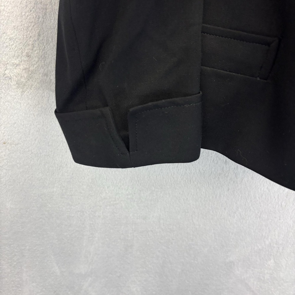 Valentino Blazer Jacket Womens Medium Black Single Button Lined Classic Office - Picture 10 of 16